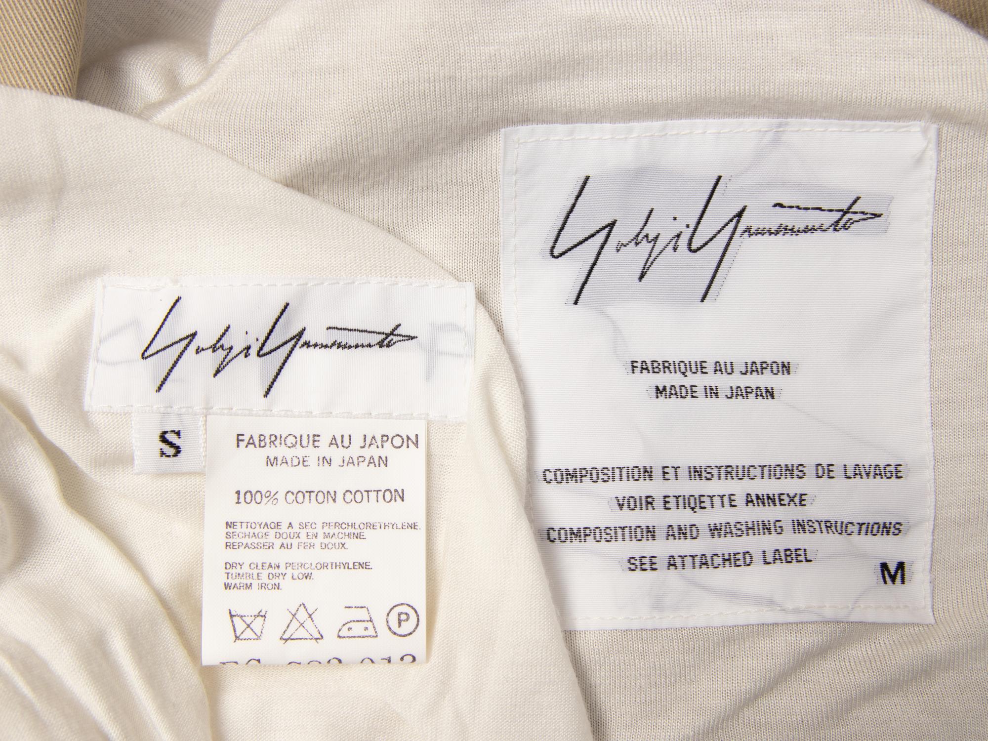 Yohji Yamamoto, Tan Twill Skirt Ensemble