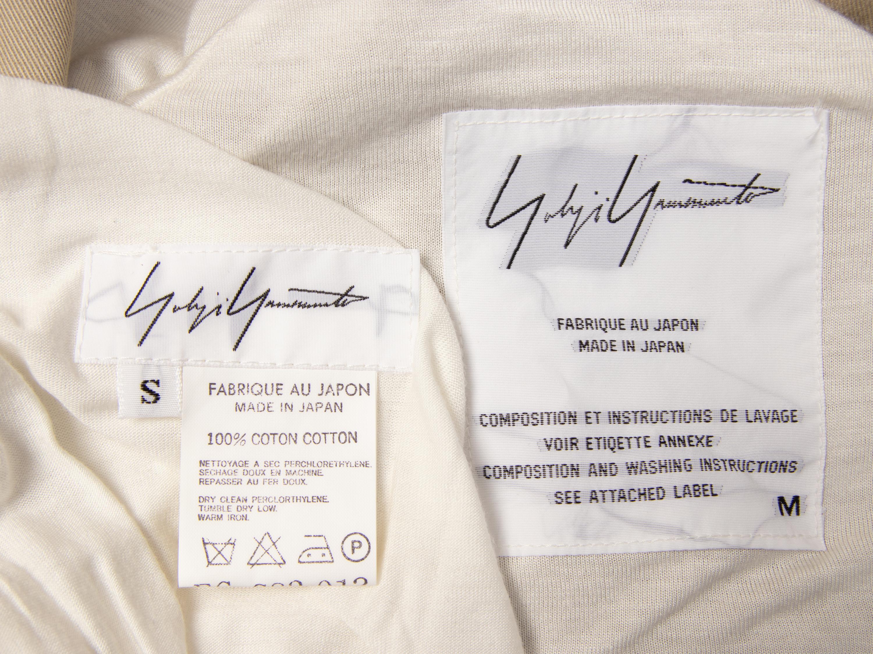 Yohji Yamamoto, Tan Twill Skirt Ensemble
