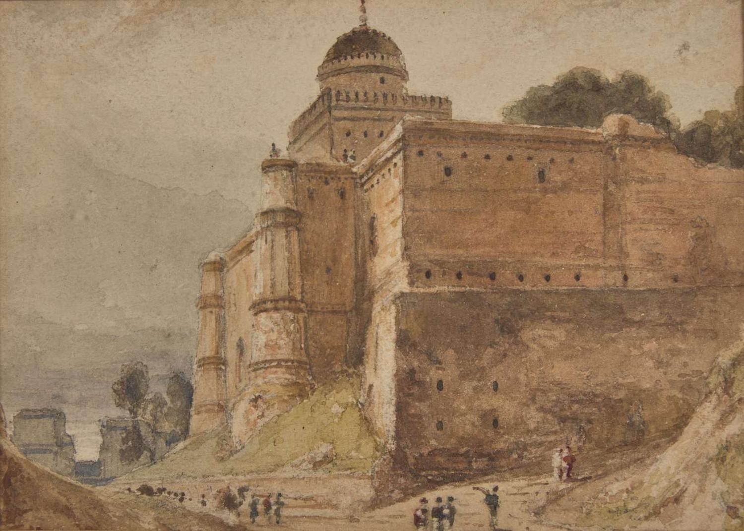 William Daniell (British, 1769–1837) - View of Castle in India