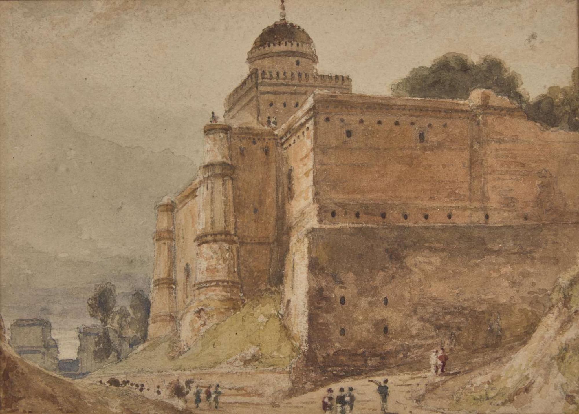 William Daniell (British, 1769–1837) - View of Castle in India