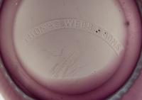 A Thomas Webb & Sons Cameo Glass Vase Heigh 6 inches.