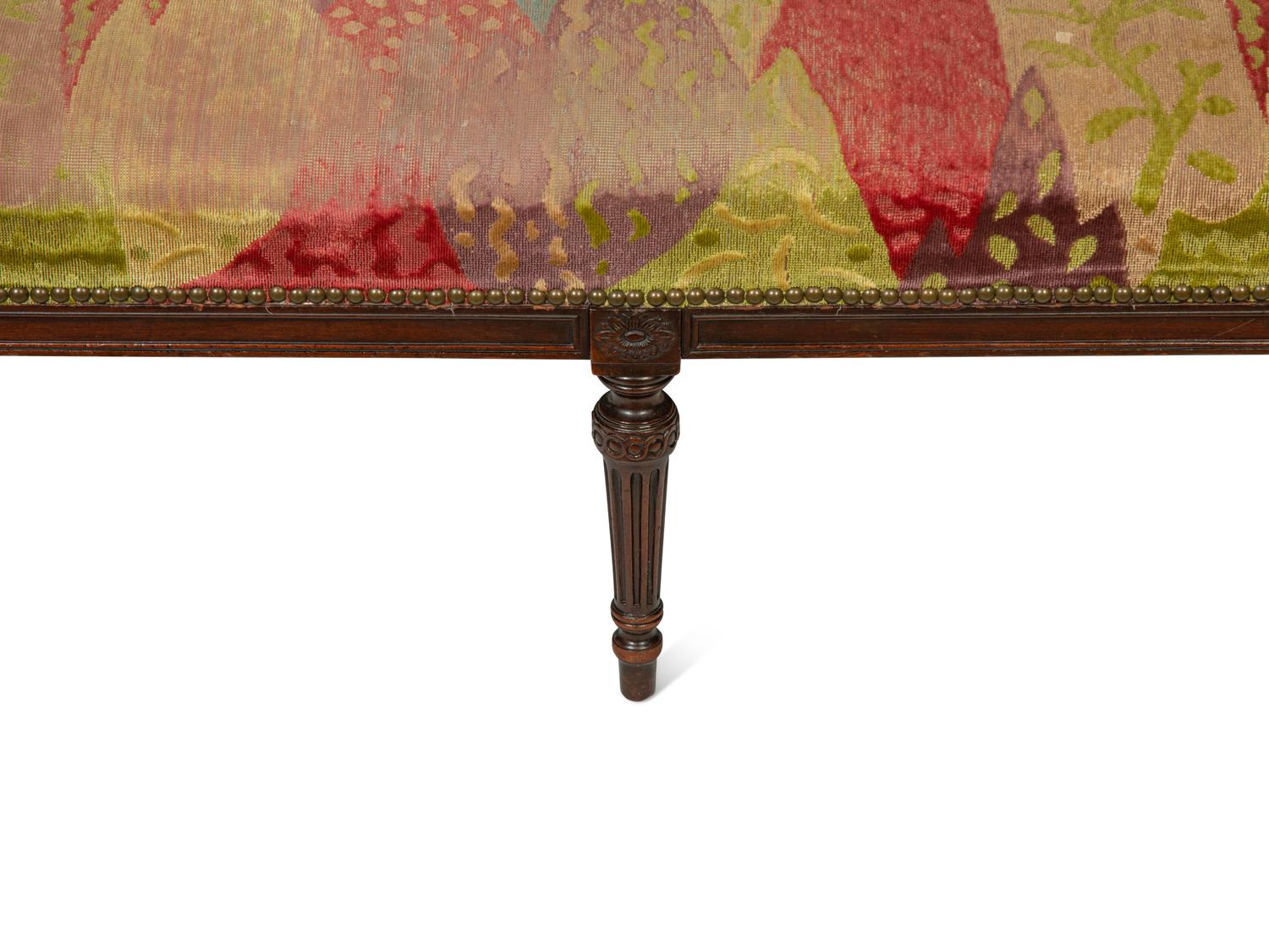 A Pair of Louis XVI Style Mahogany Settees
