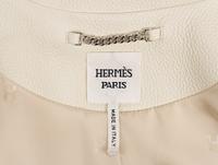 Hermès, Alabaster Leather Jacket