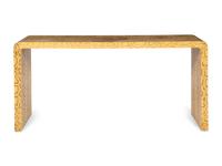 A Karl Springer Python-Veneered Console Table