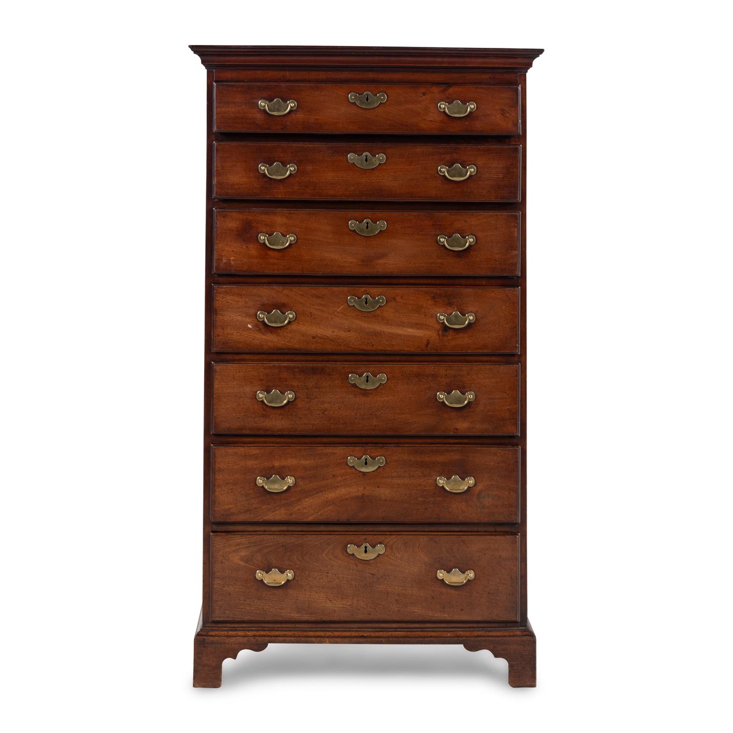 An Irish George III Mahogany Chest of Drawers