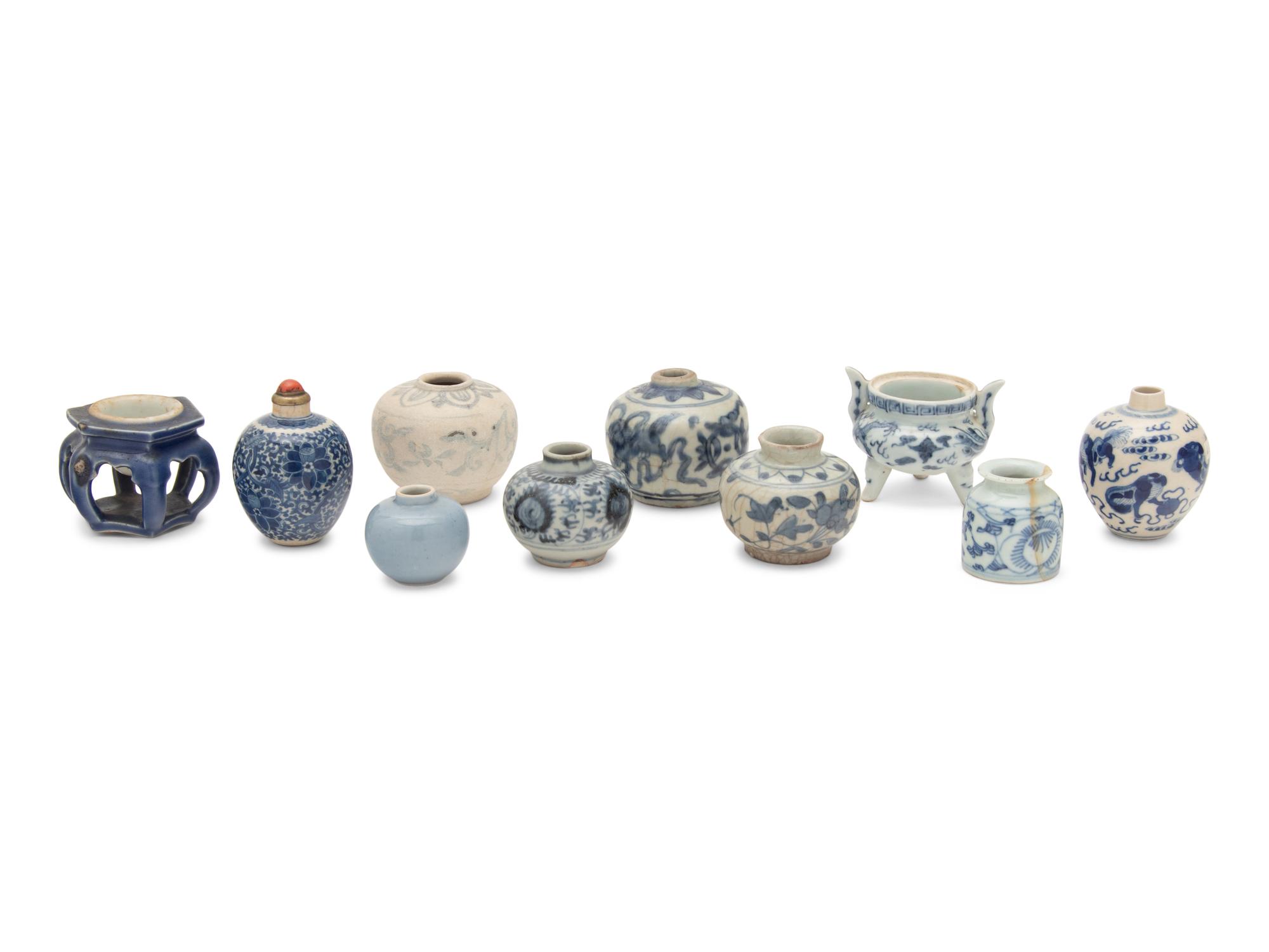 10 Chinese Blue and White Porcelain Articles