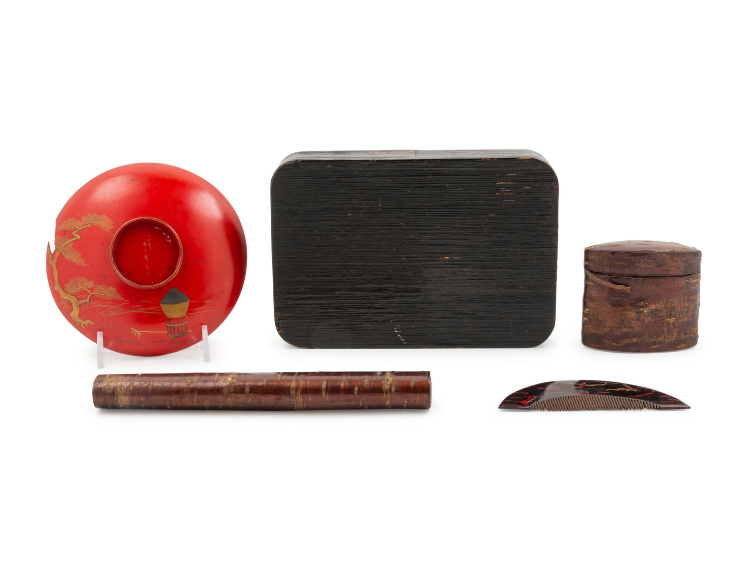 Six Lacquered Articles