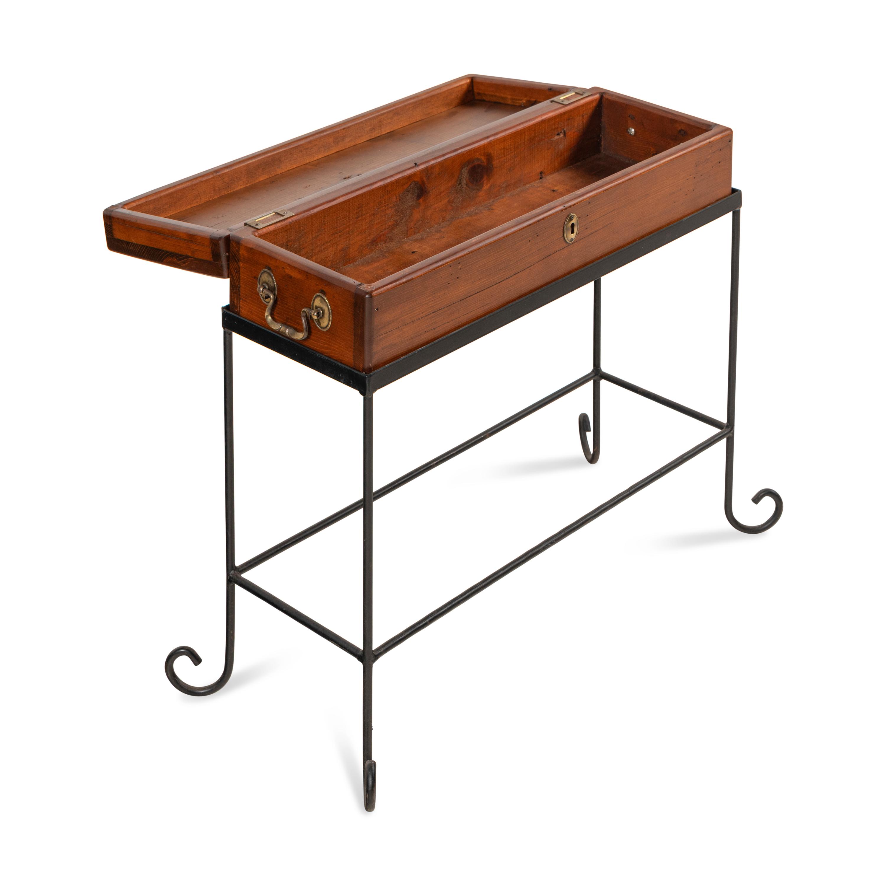 An American Pine Case on Stand