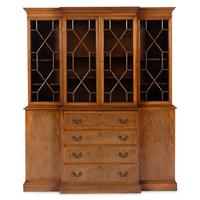 A Federal Style Beacon Hill Collection Mahogany Breakfront