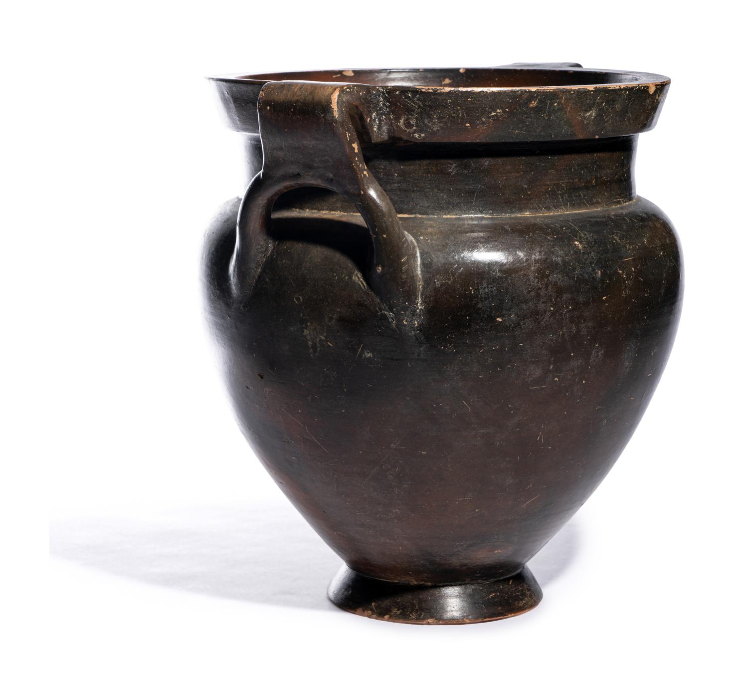 A Laconian Black-Glazed Krater