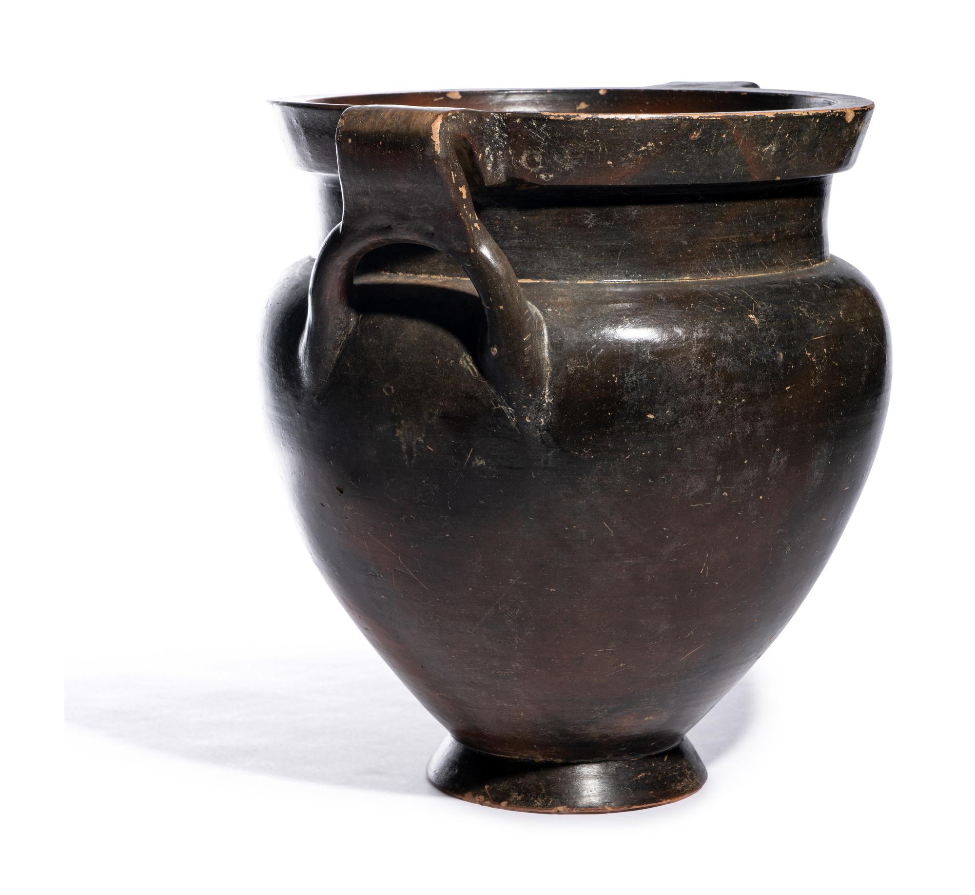 A Laconian Black-Glazed Krater
