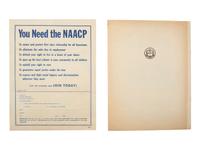 [CIVIL RIGHTS]. A collection of pamphlets, forms, and other ephemera related to the NAACP.