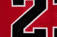 A Michael Jordan Signed Autograph Chicago Bulls Jersey (Upper Deck Authenticated)