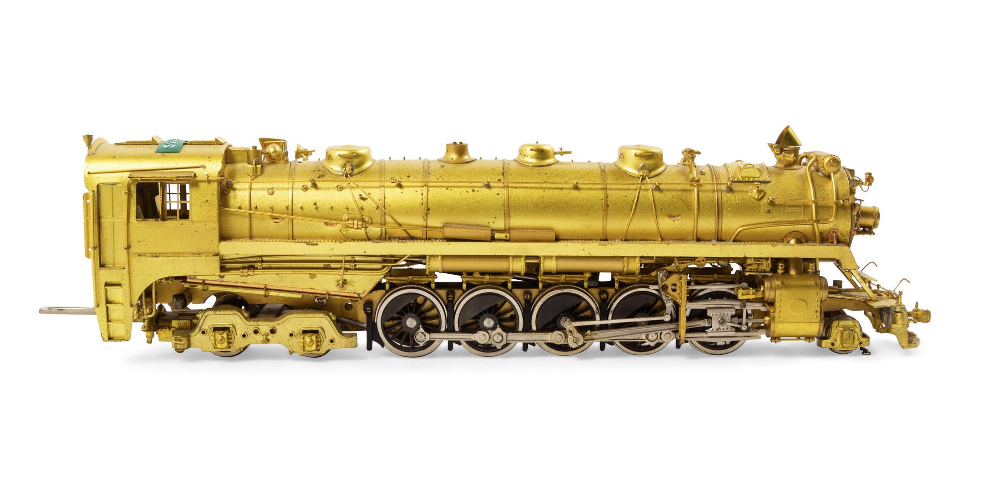 A Samhongsa Brass HO-Gauge 2-10-4 Locomotive and Tender
