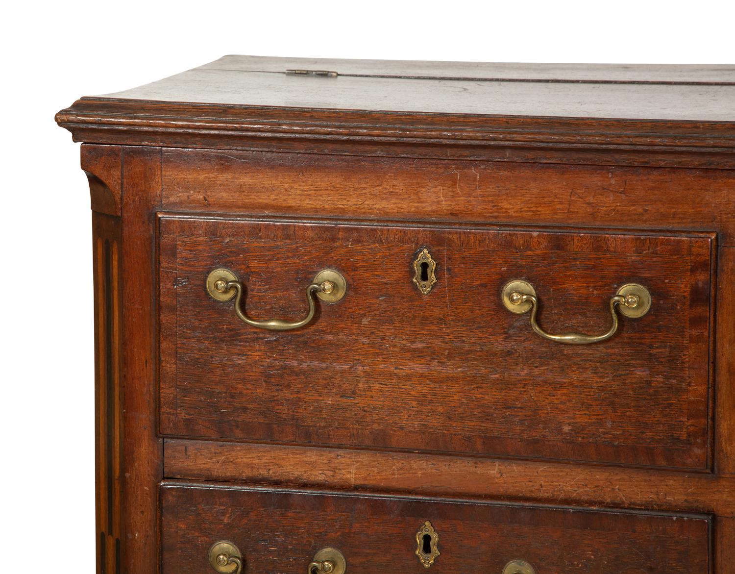 An English Oak Sideboard with Hinged Top