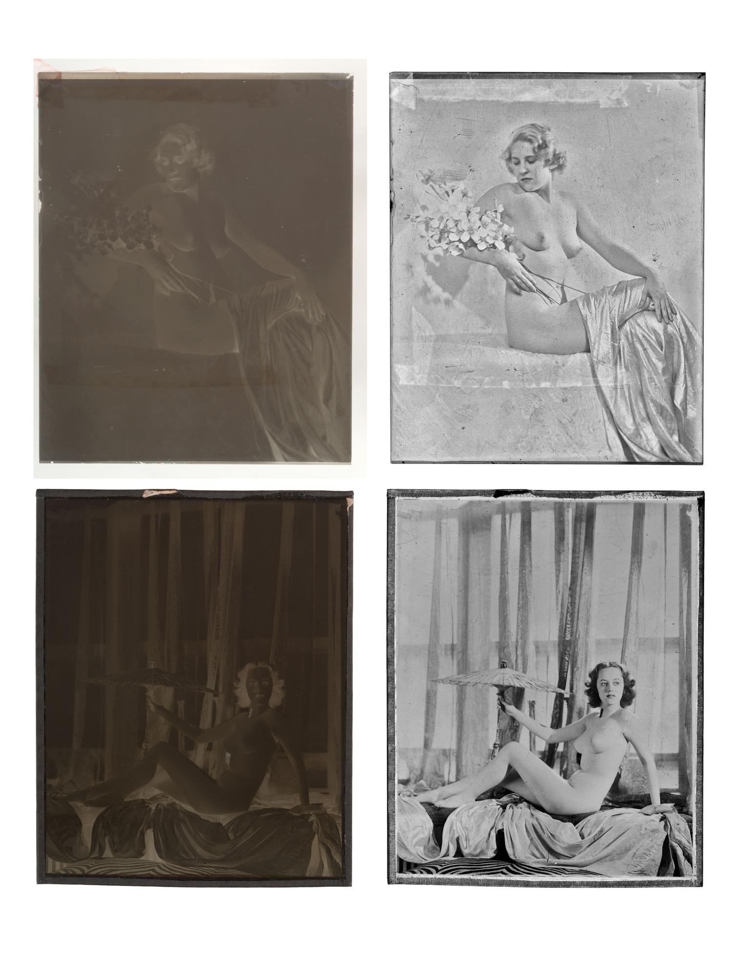 JOHNSTON, Alfred Cheney (1885-1971). Enchanting Beauty collection of memorabilia, incl. mockup, notes, glass plate negatives, and correspondence highlighted by Norman Rockwell ALS.