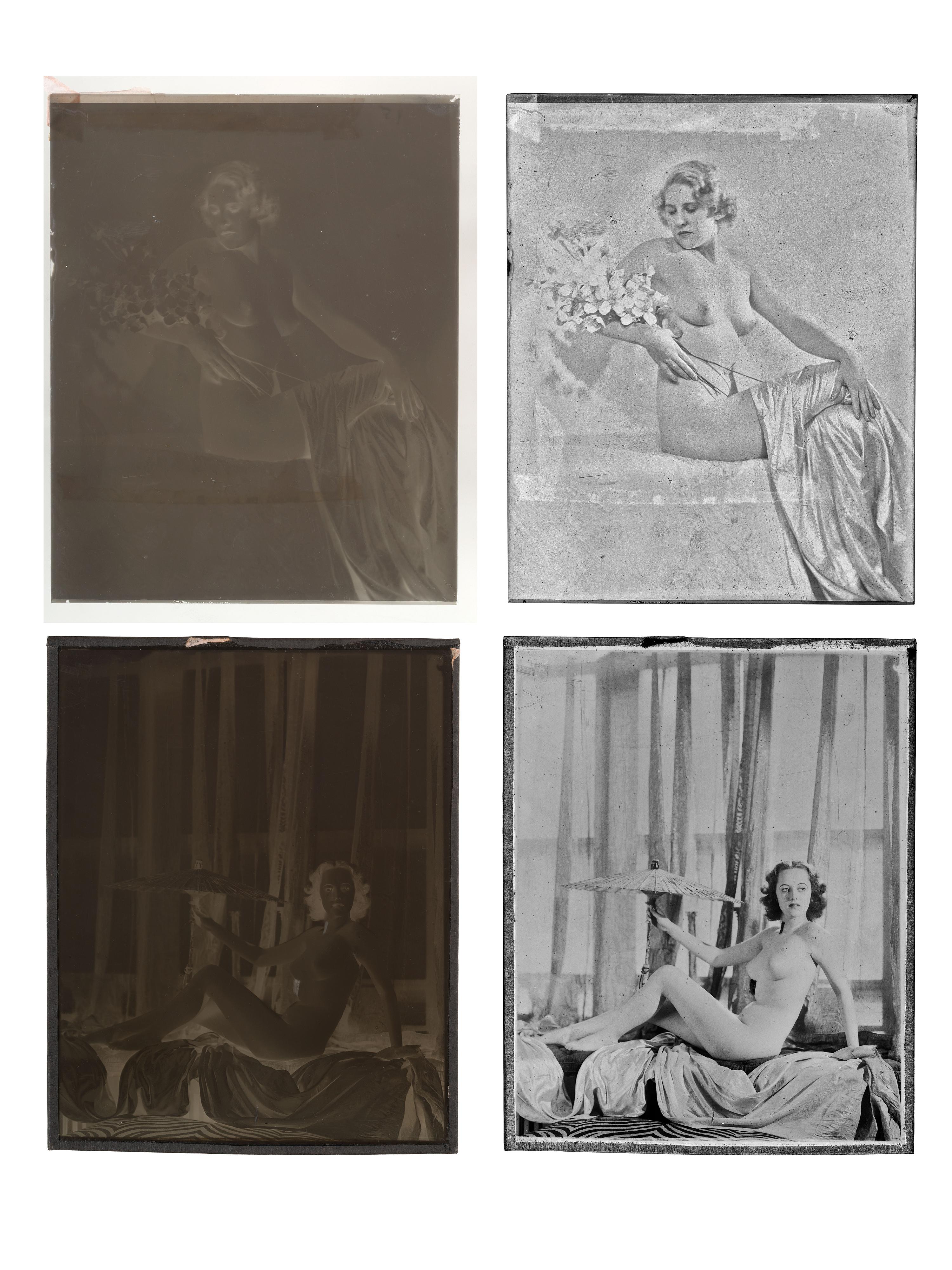 JOHNSTON, Alfred Cheney (1885-1971). Enchanting Beauty collection of memorabilia, incl. mockup, notes, glass plate negatives, and correspondence highlighted by Norman Rockwell ALS.