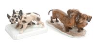Two Rosenthal Porcelain Figural Groups Width of widest 14 3/4 inches. — 20TH CENTURY