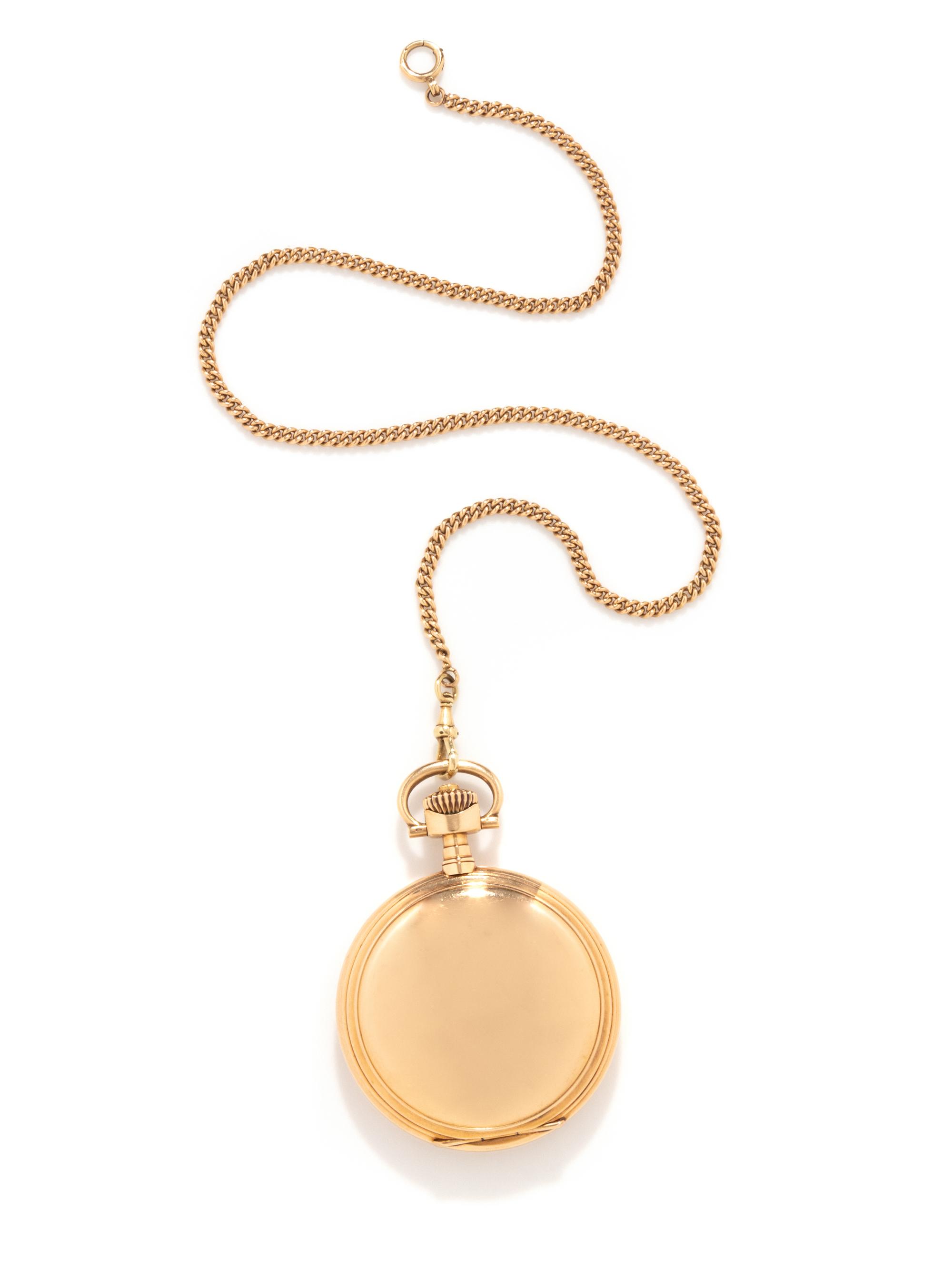 A. LANGE & SÖHNE, YELLOW GOLD HUNTING CASE POCKET WATCH