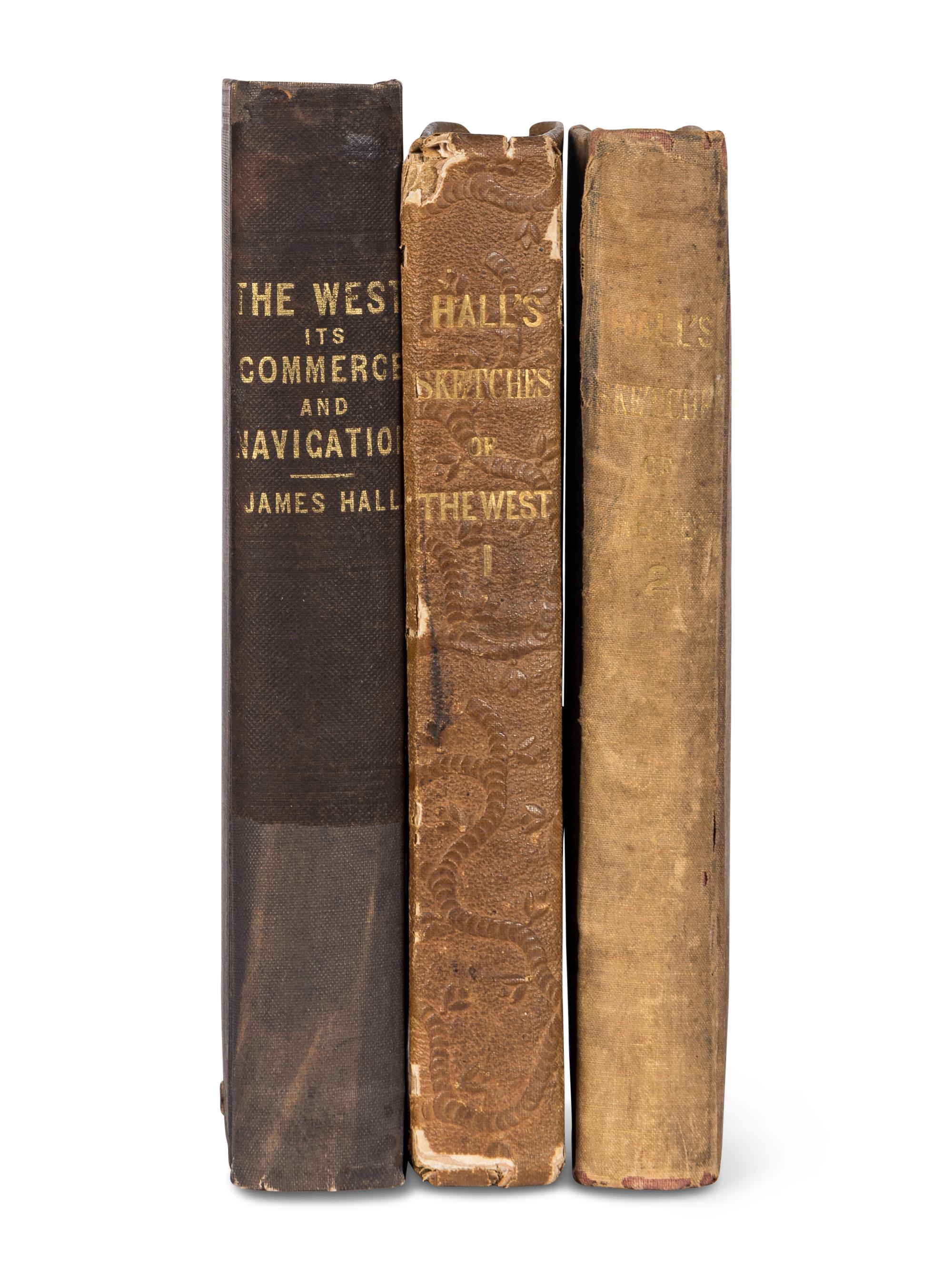HALL, James (1793-1868). Sketches of History, Life, and Manners in the West. Philadelphia: Harrison Hall, 1835.
