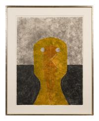 Cabeza en ochre ( from Ocho Aguafuertes)