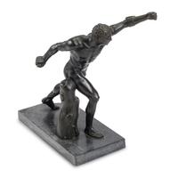 A Patinated Bronze Model of the Borghese Gladiator