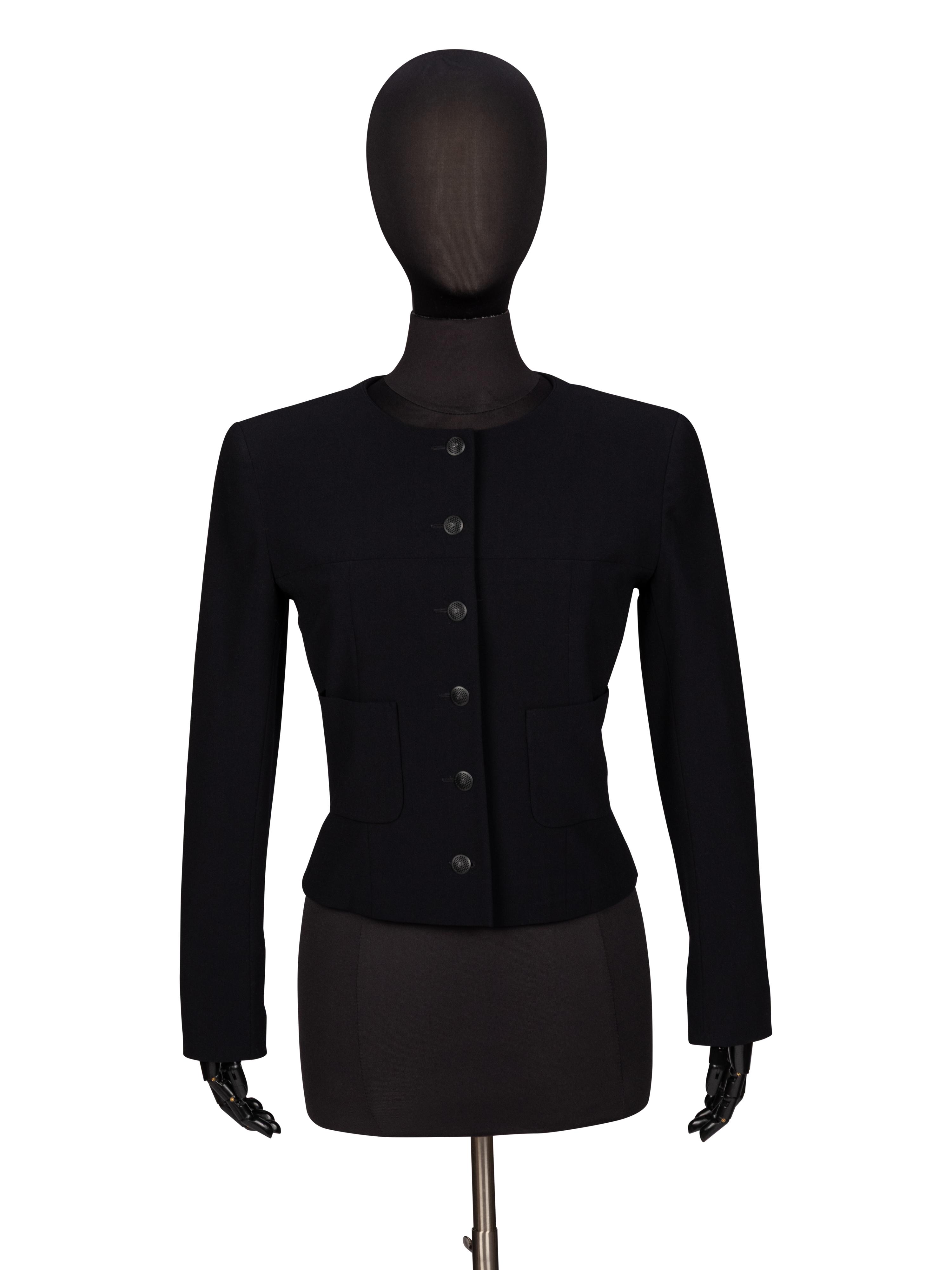 Chanel, Tailored Black Cardigan Jacket