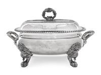 A Group of Four Silver-Plate Covered Serving Dishes