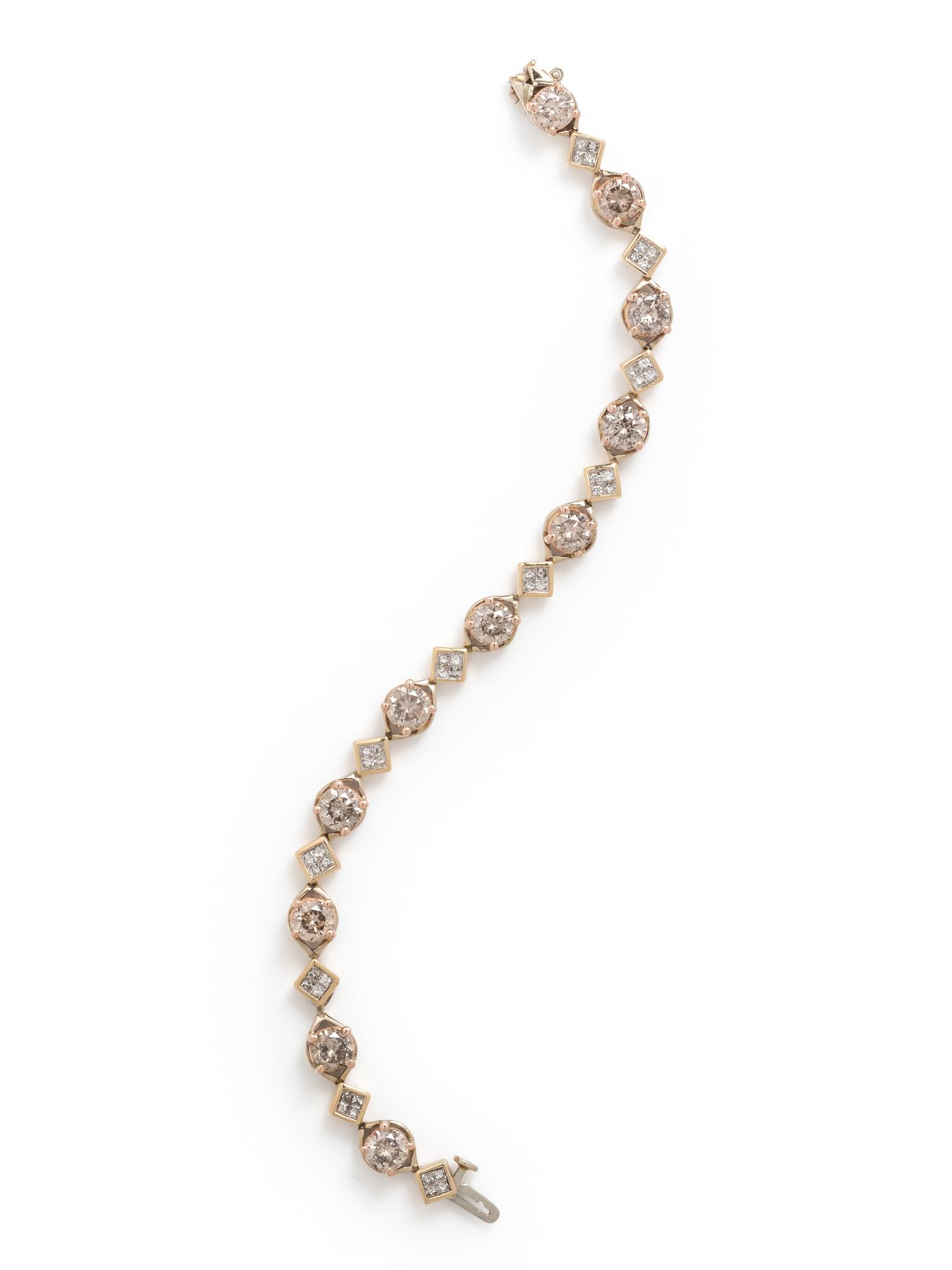 BICOLOR GOLD AND DIAMOND BRACELET