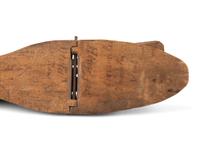 A Wooden Ice-Skate Patent Model with Inscriptions