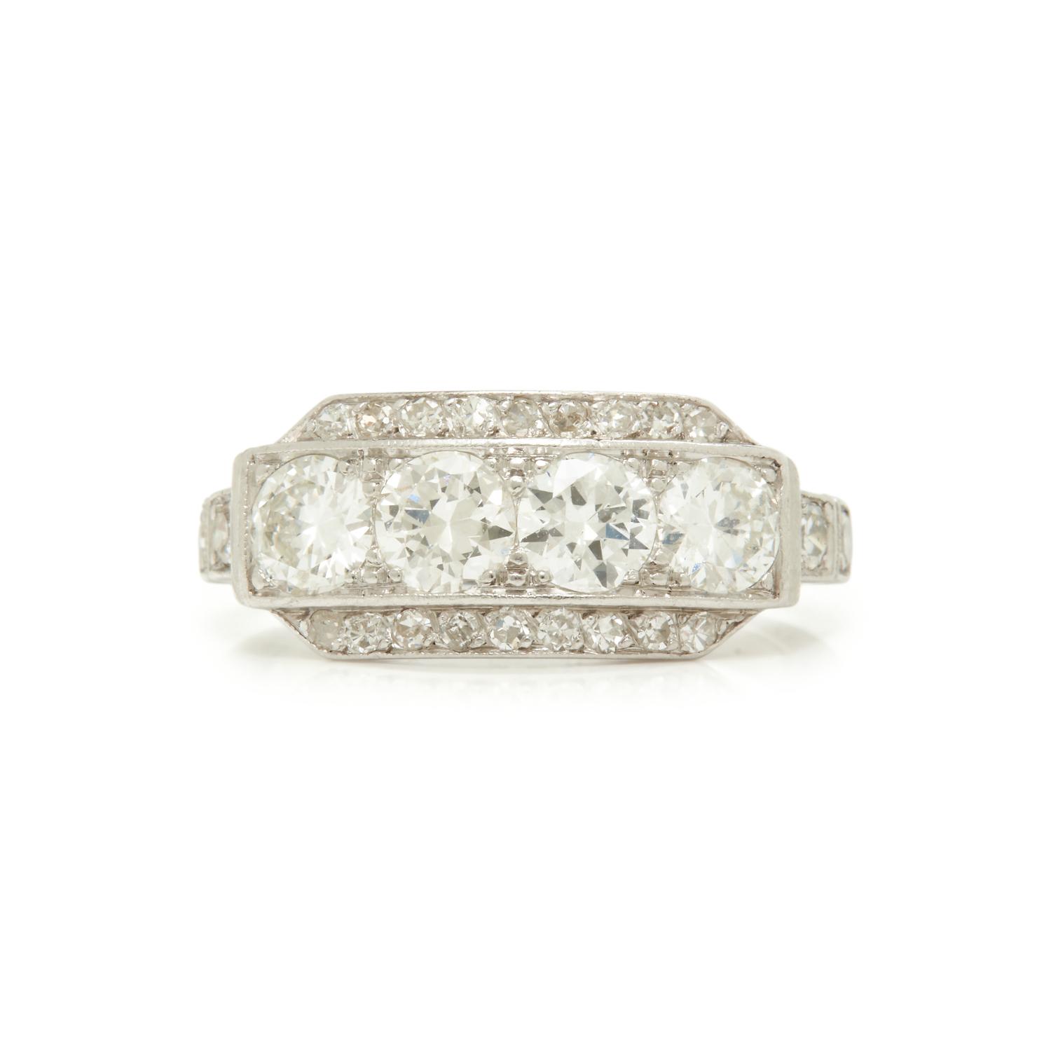 PLATINUM AND DIAMOND RING