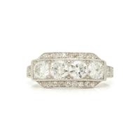 PLATINUM AND DIAMOND RING