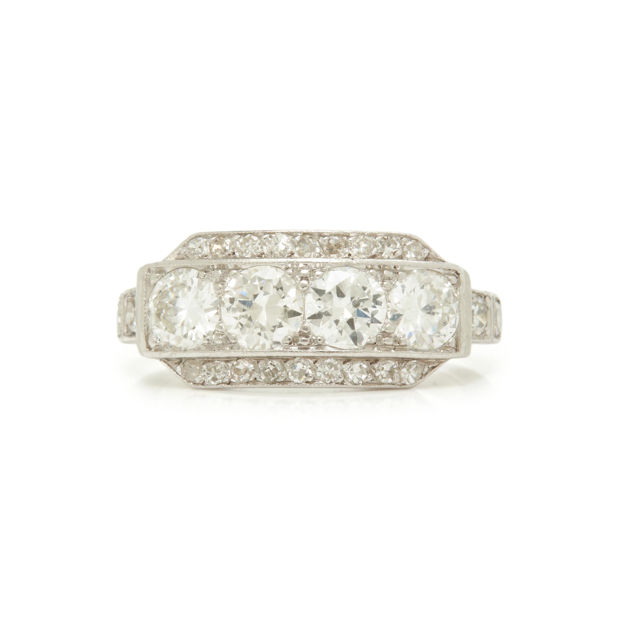 PLATINUM AND DIAMOND RING