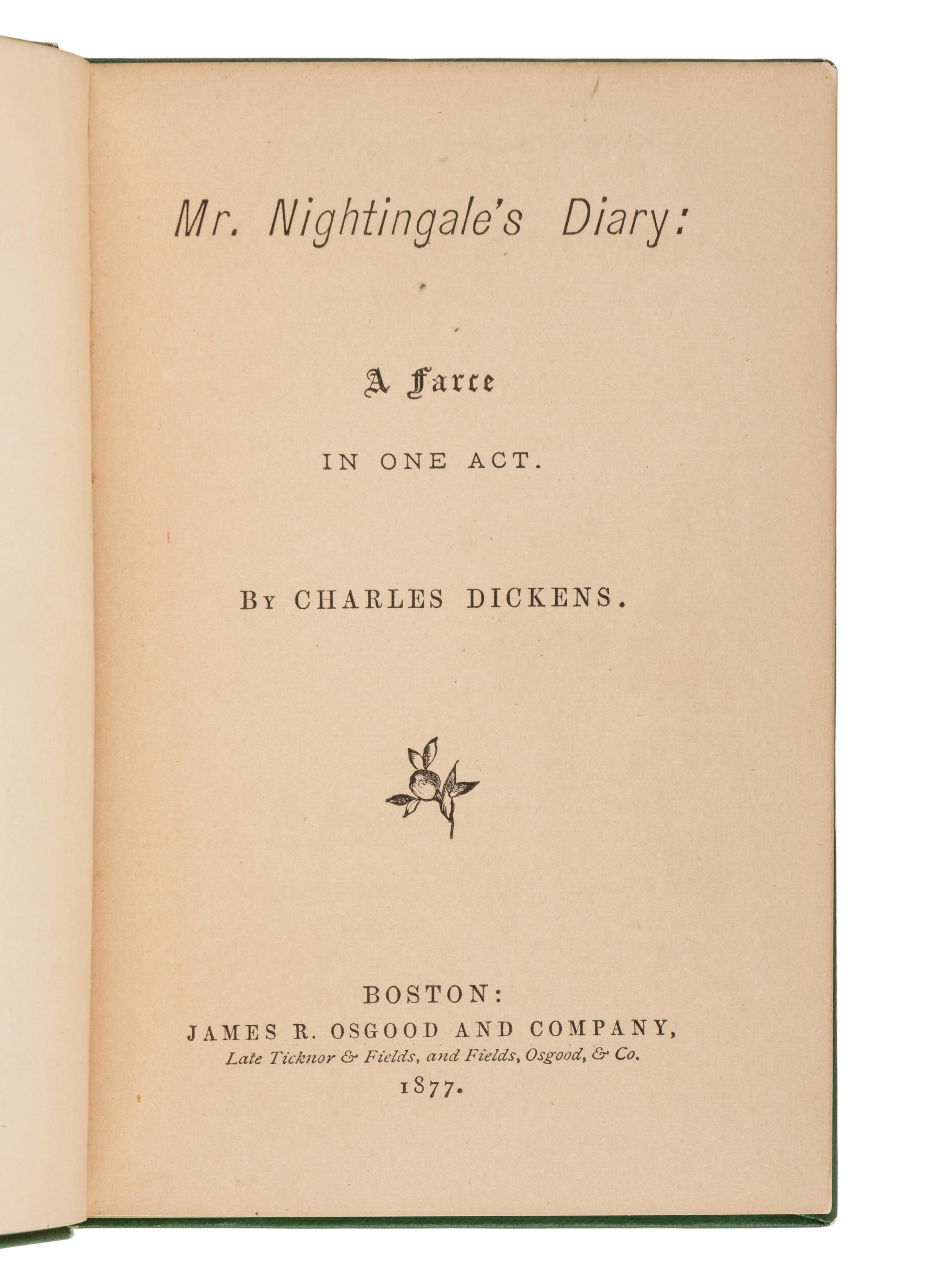 DICKENS, Charles (1812-1870). Great Expectations . Philadelphia: T.B. Peterson and Brothers, 1861.