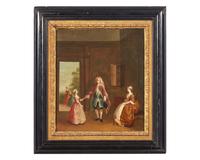 English School 18th century, The Greeting