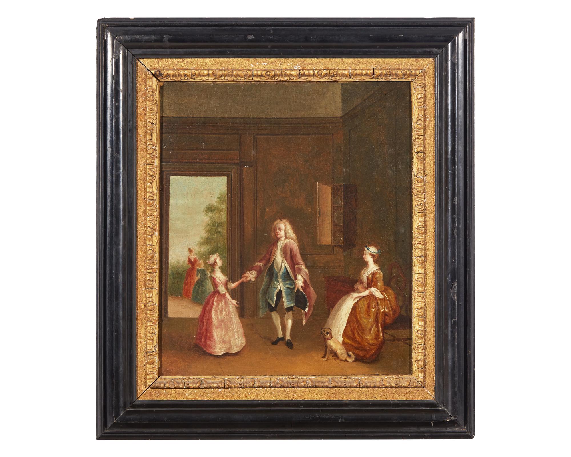 English School 18th century, The Greeting