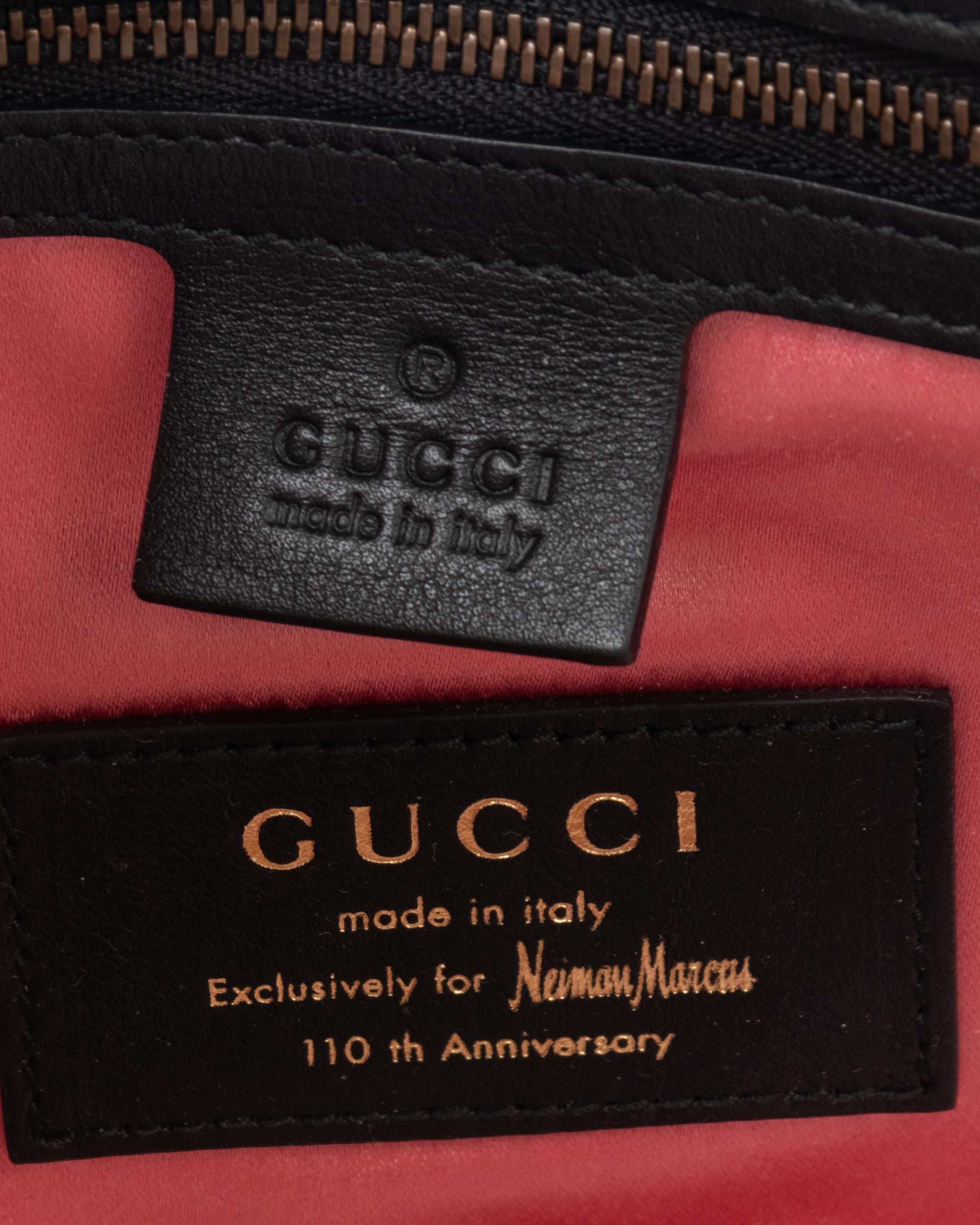 Gucci 110th Anniversary GG Marmont Small Dragon Velvet Shoulder Bag, 2017