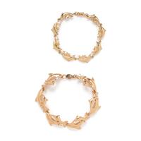 COLLECTION OF YELLOW GOLD DOLPHIN JEWELRY