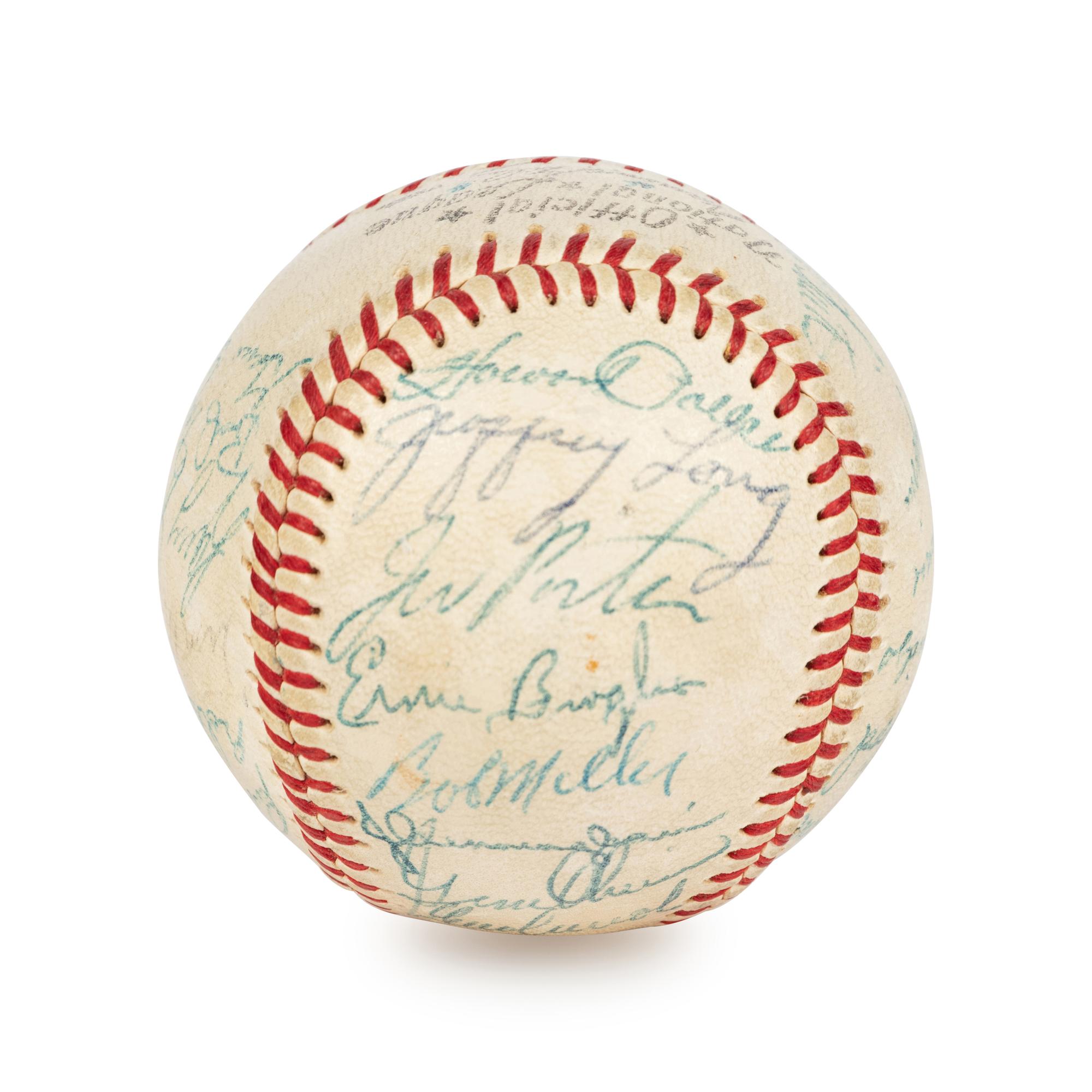A 1959 St. Louis Cardinals Team Signed Autographed Baseball Including Early Bob Gibson Signature (Beckett Authentication Services BAS Certified),