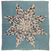 A Star Patterned Pieced Quilt