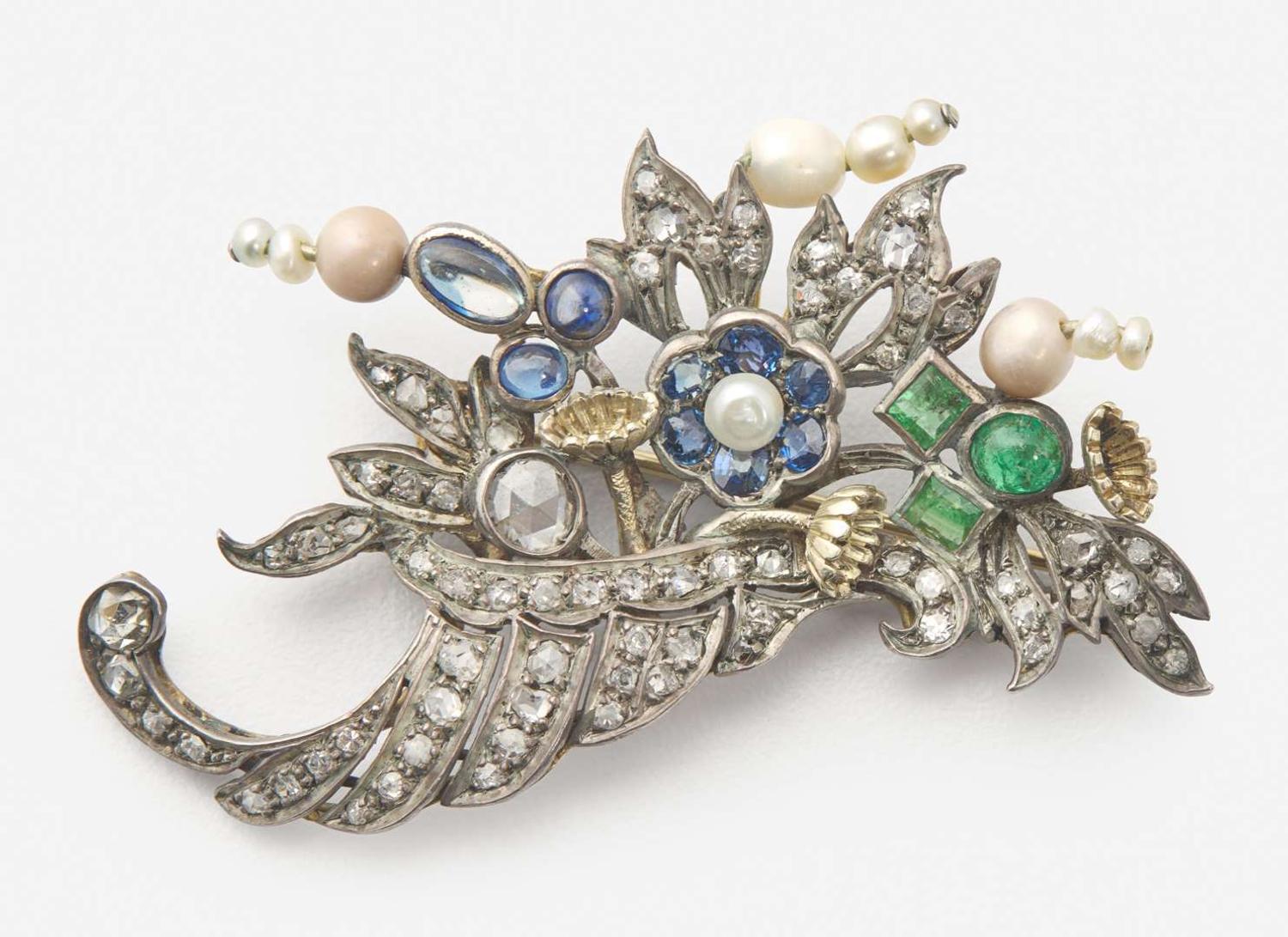A Harman & Co. Cornucopia Brooch