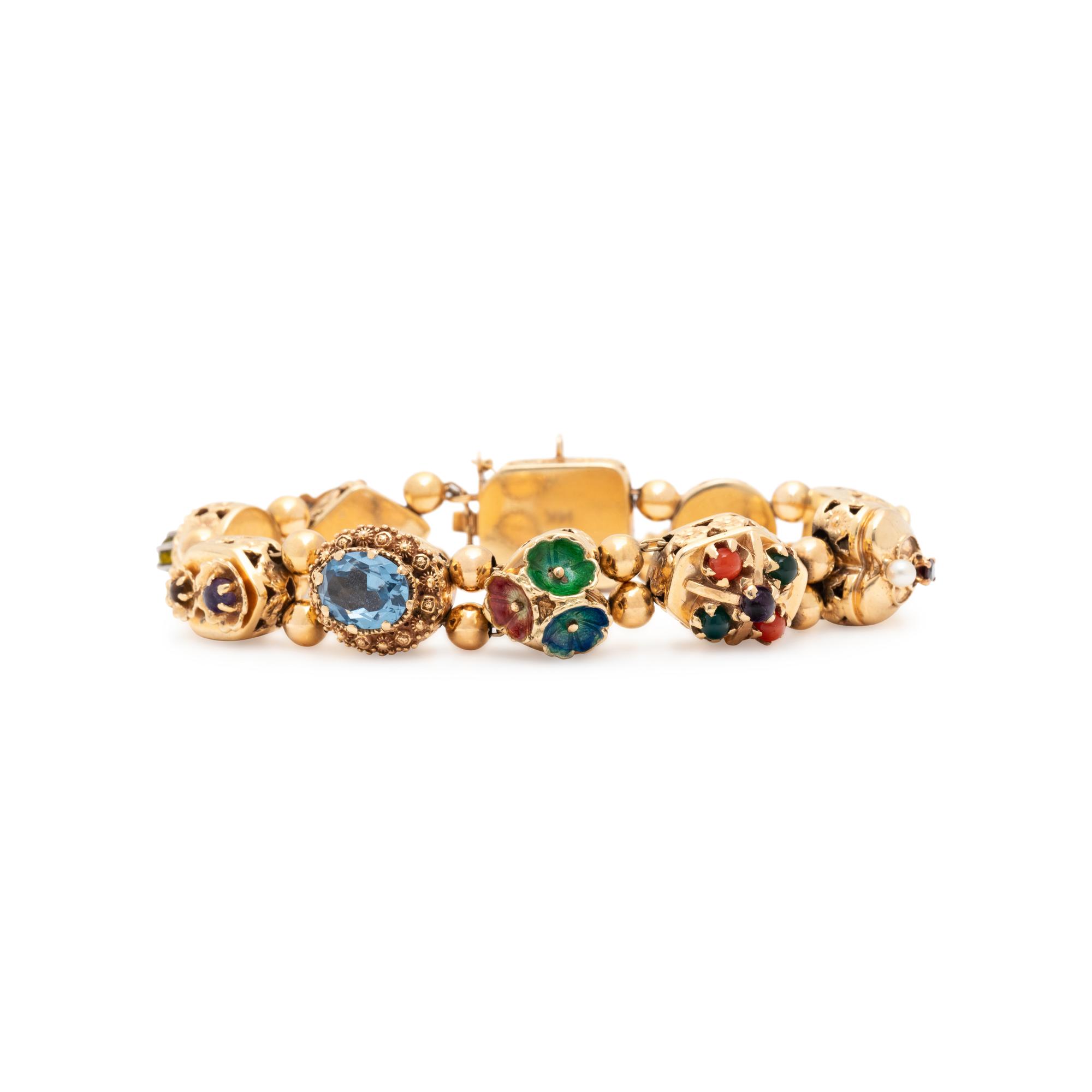 YELLOW GOLD SLIDE BRACELET