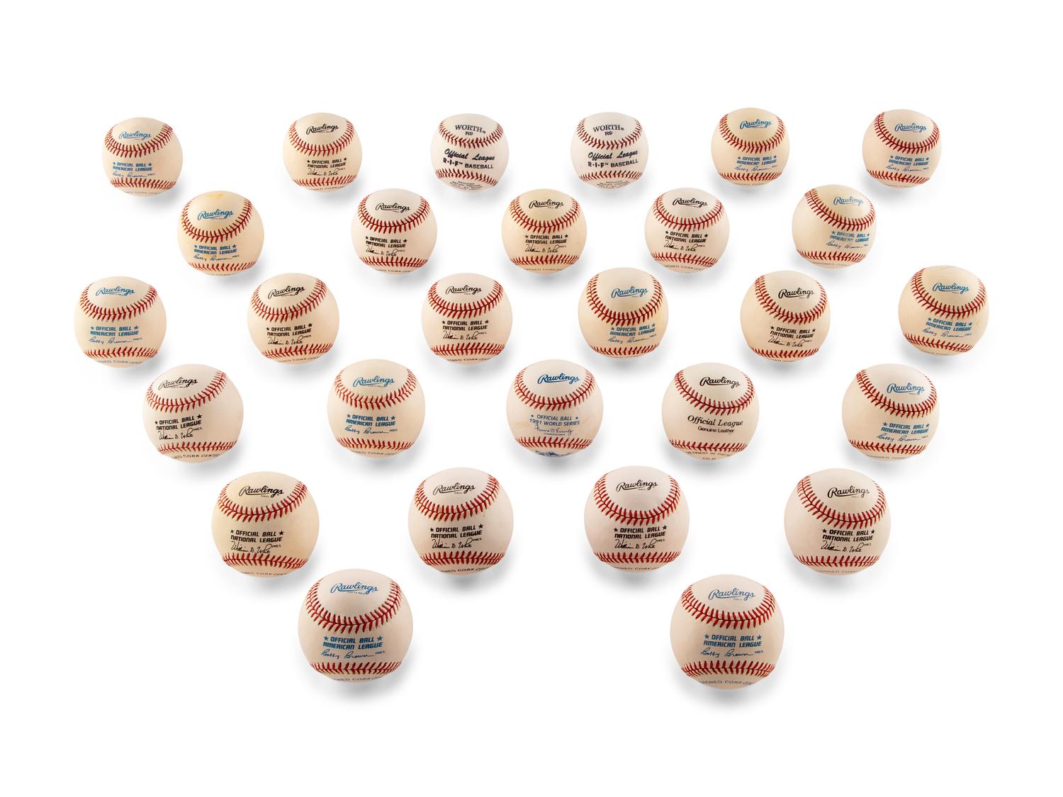 A Large Collection of Hall of Fame and Notable Signed Autograph Baseballs