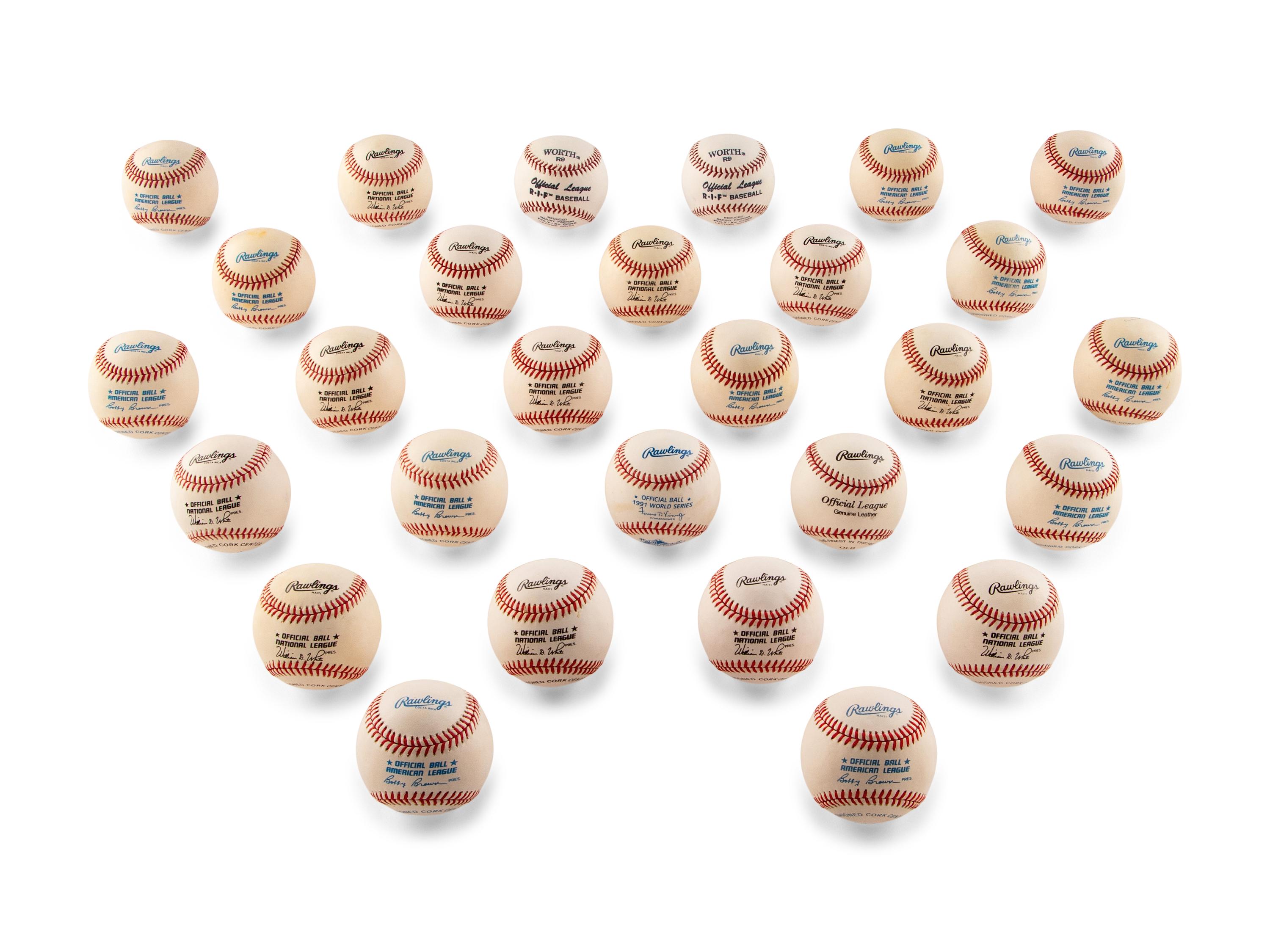 A Large Collection of Hall of Fame and Notable Signed Autograph Baseballs