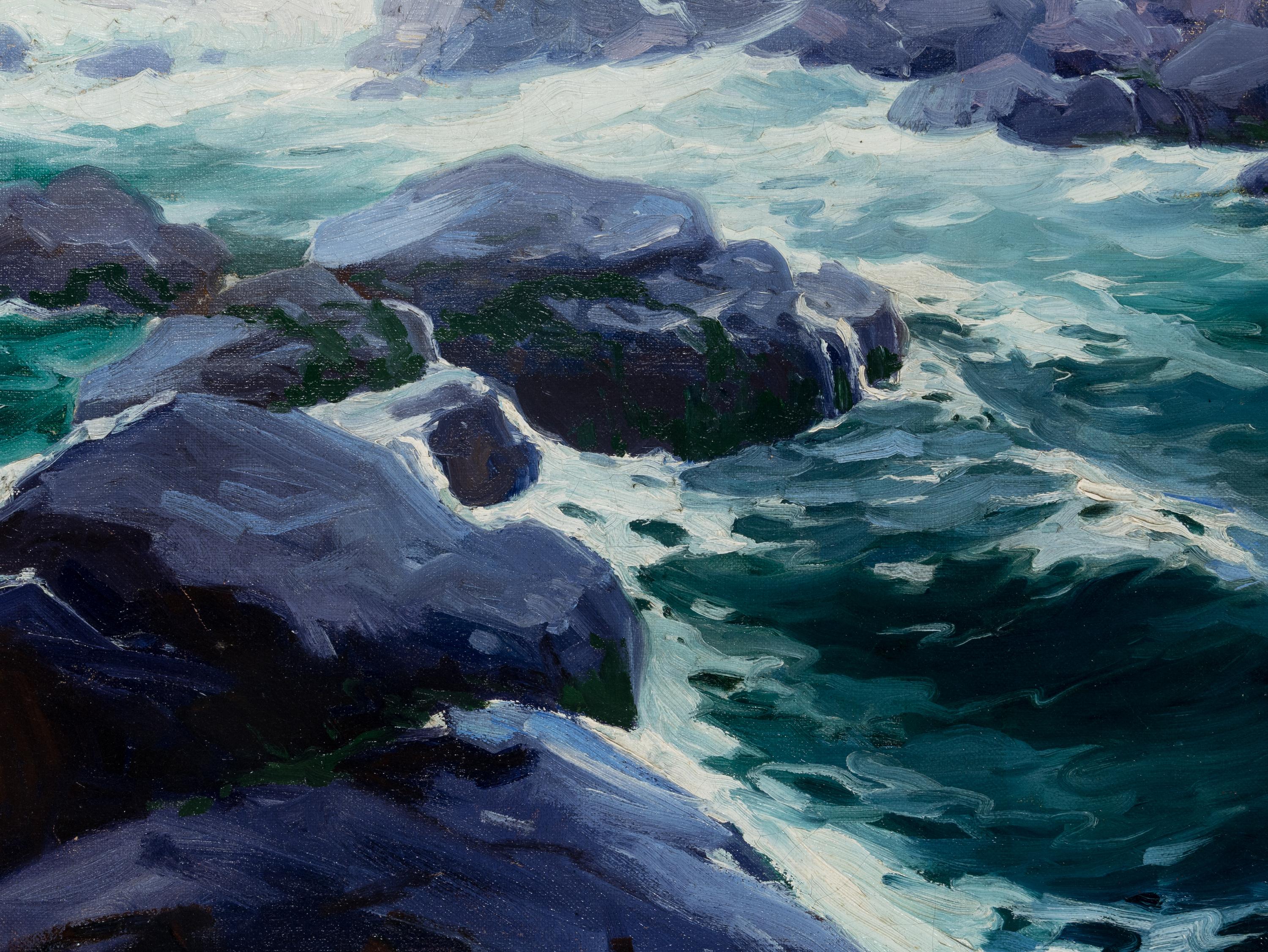 John Whorf (American, 1903-1959) — Rocky Coast