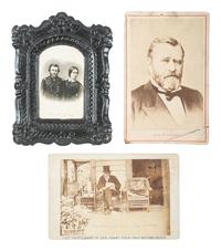 [GRANT, U.S. (1822-1885)]. 5 images of U.S. Grant, incl. last photograph taken before his death.