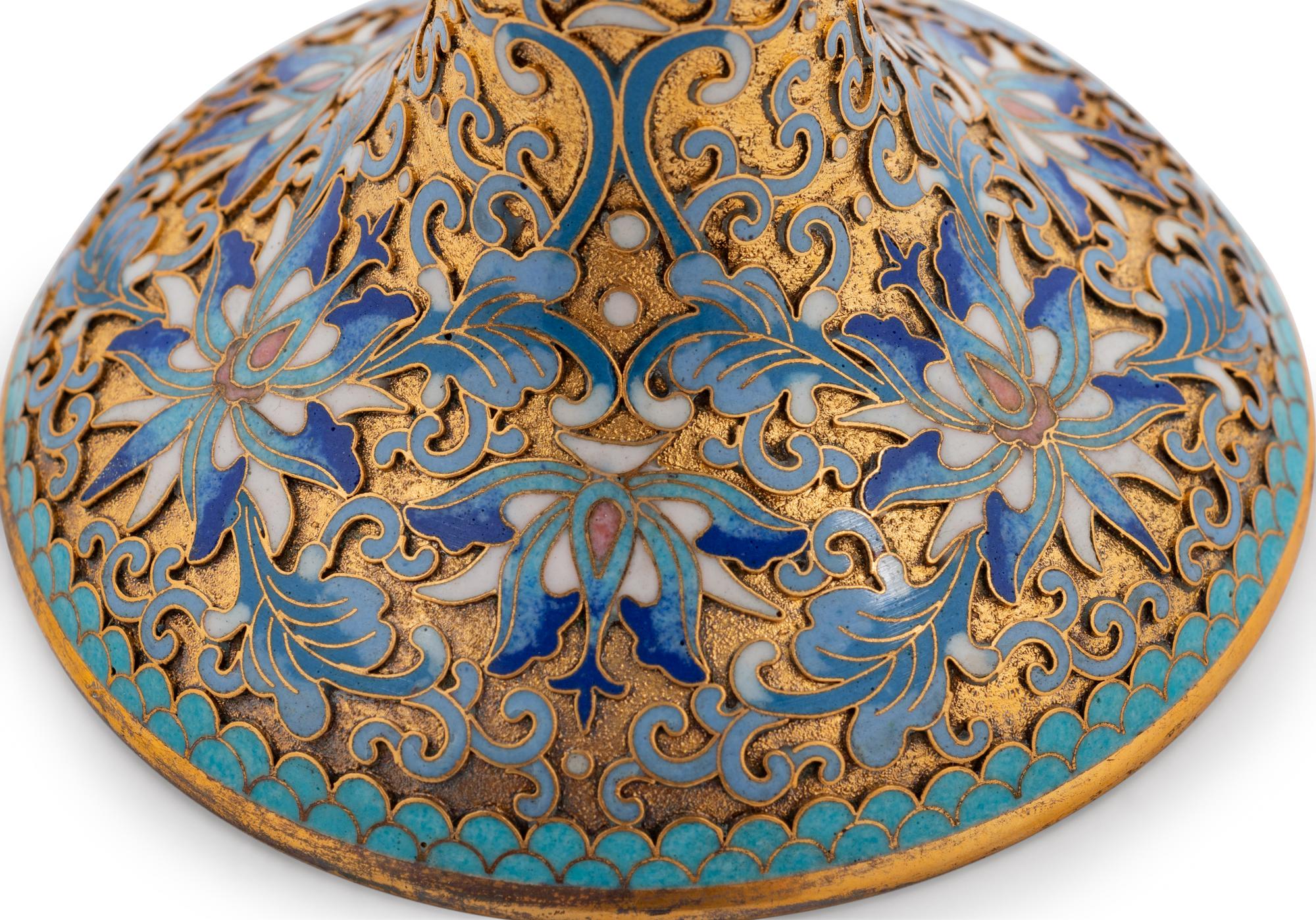 Five Chinese Cloisonné Enameled Articles
