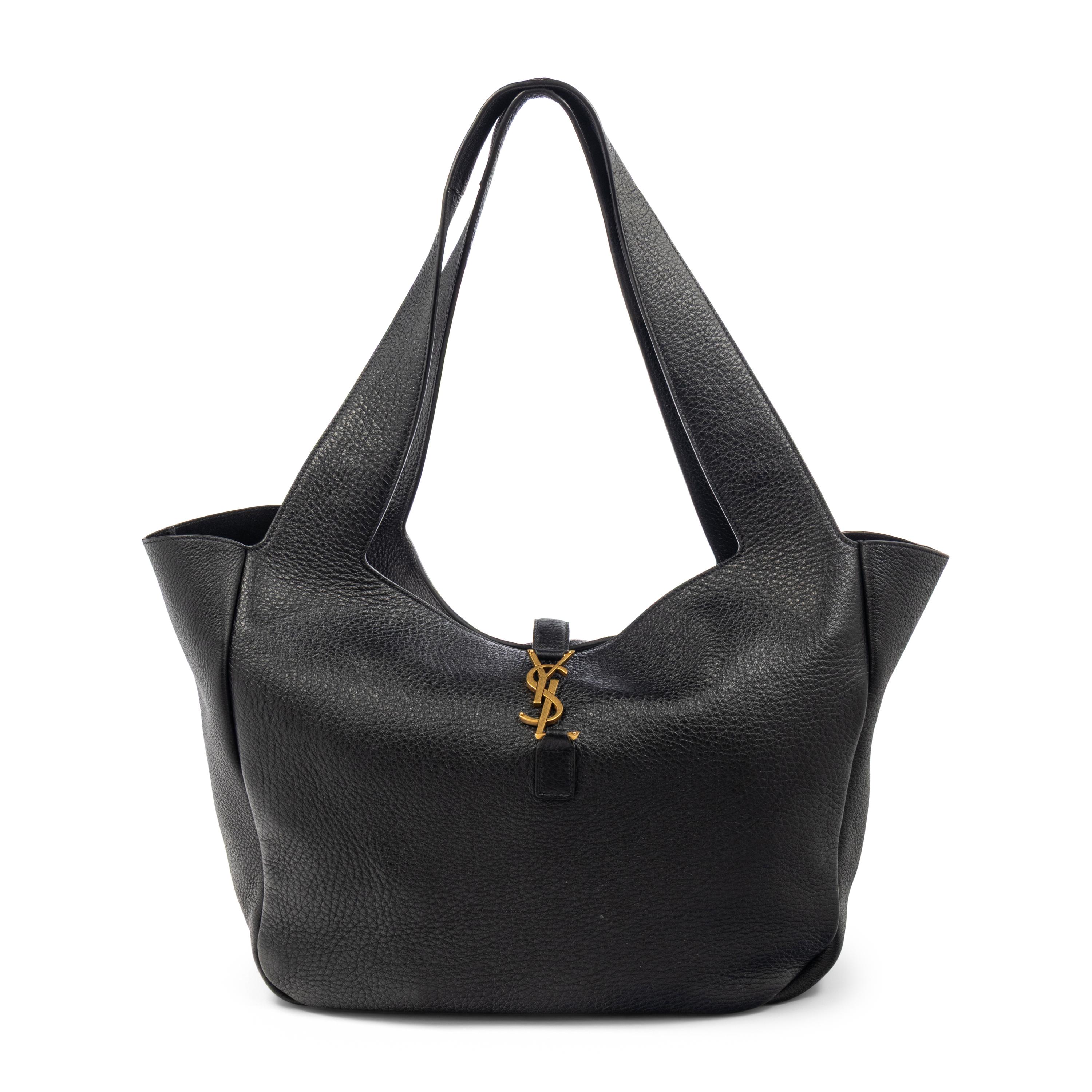 SAINT LAURENT, MEDIUM LEATHER SHOPPING TOTE