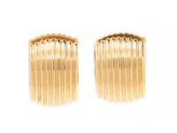 TIFFANY & CO., YELLOW GOLD HOOP EARRINGS
