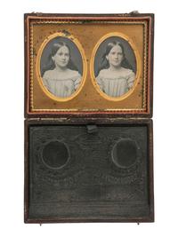 [EARLY PHOTOGRAPHY]. A pair of stereodaguerreotypes in Mascher cases, including an example by Whitehurst.